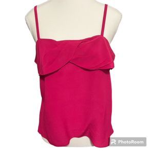 Vintage Jack Mulqueen Silk Hot Pink Tank Top